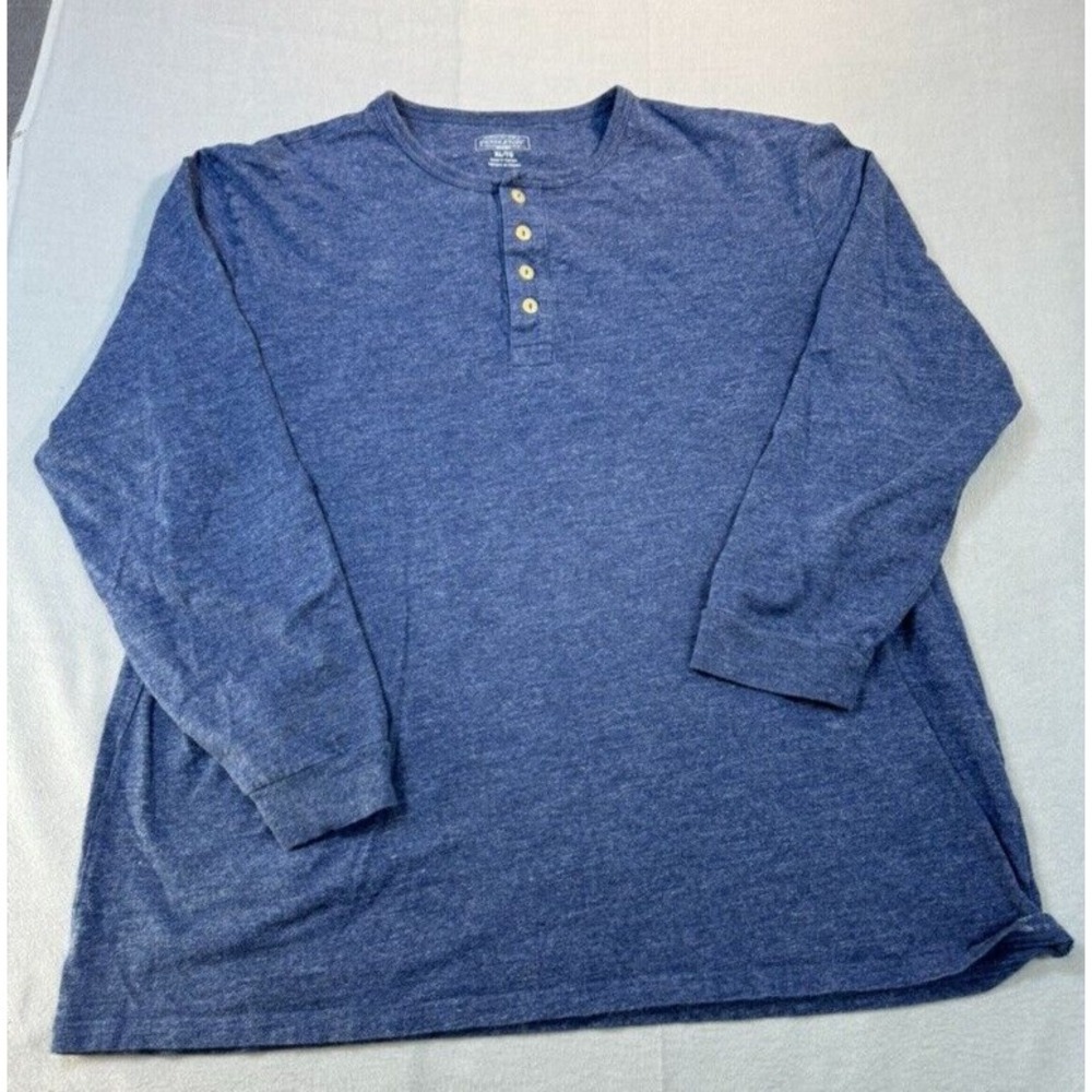 Pendleton Shirt Mens XL Blue Henley Knit Outdoor Long Sleeve Soft Pullover